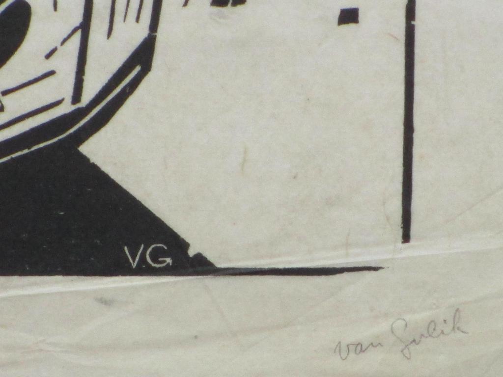 Dirk van Gulik, Draaimolen, Houtsnede kopen? Bied vanaf 40!