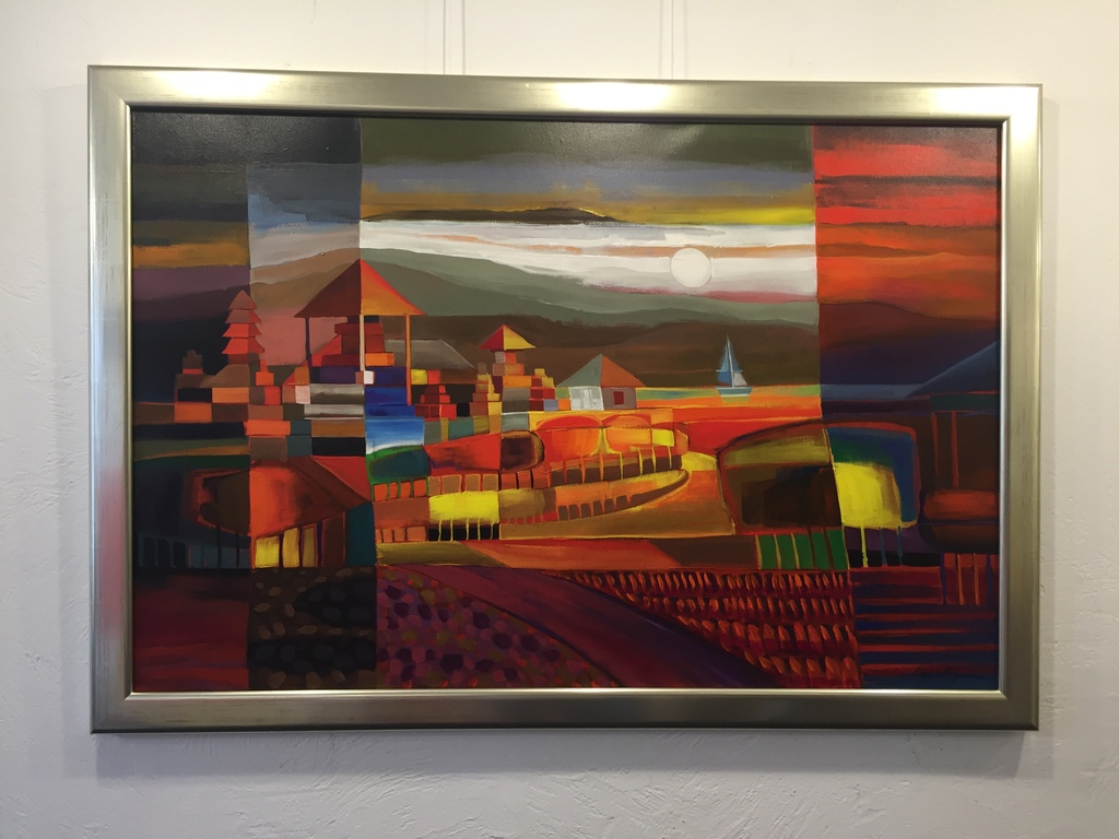 Lony Wing  Acryl op doek   The lake in Buyan  kopen? Bied vanaf 199!