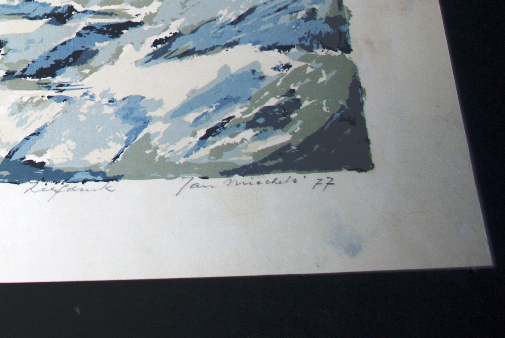 Winterlandschap - zeefdruk oplage 30 - 1977 kopen? Bied vanaf 45!