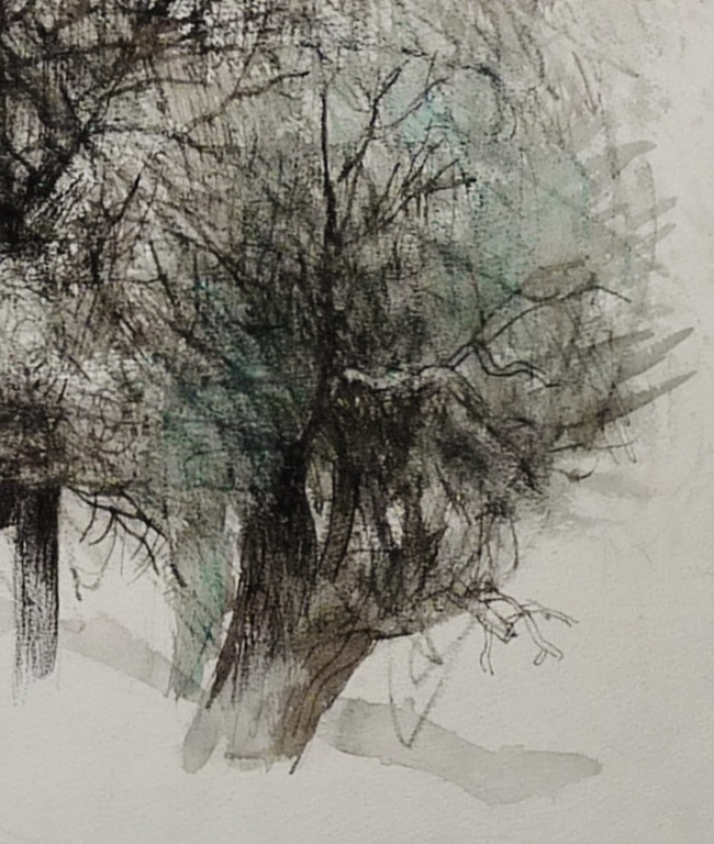 Kees Franse - bomen - gemengde techniek - gesigneerd kopen? Bied vanaf 100!