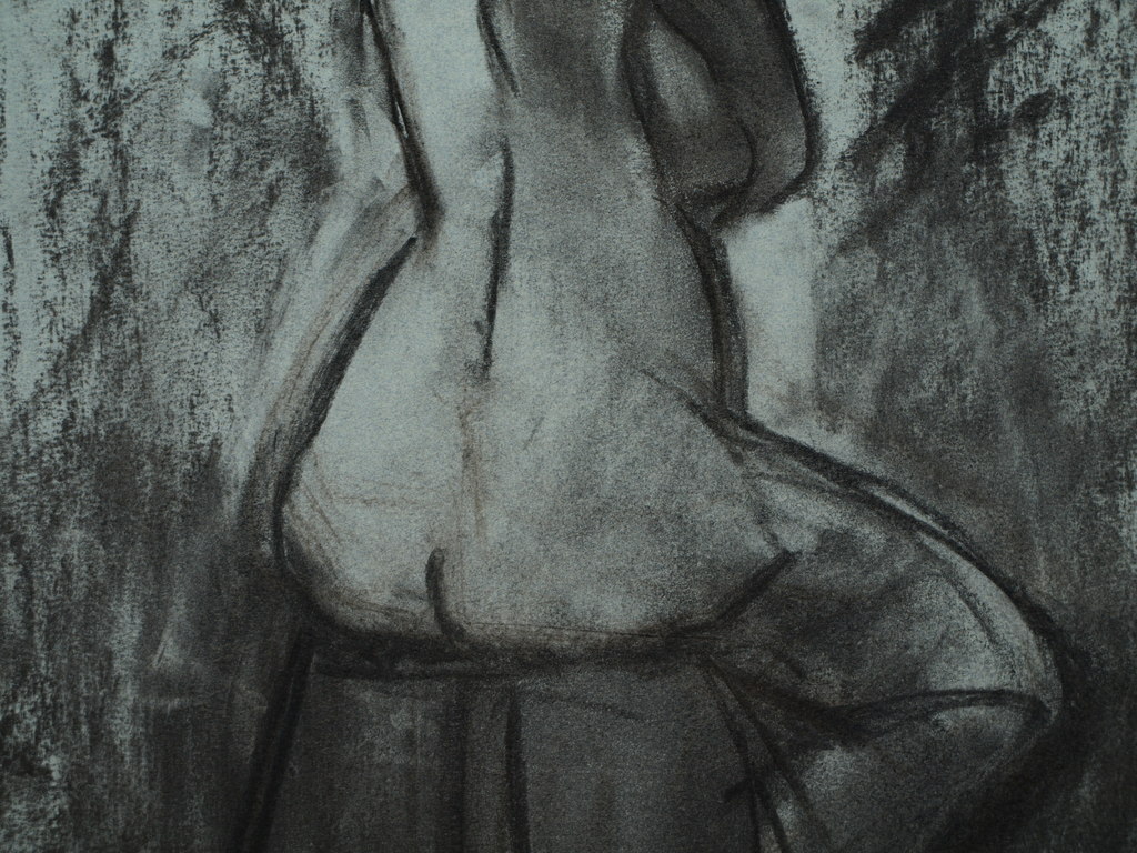 Carla van Slooten – Houtskooltekening – Naakte vrouw – Gesigneerd - ca 1985 kopen? Bied vanaf 45!