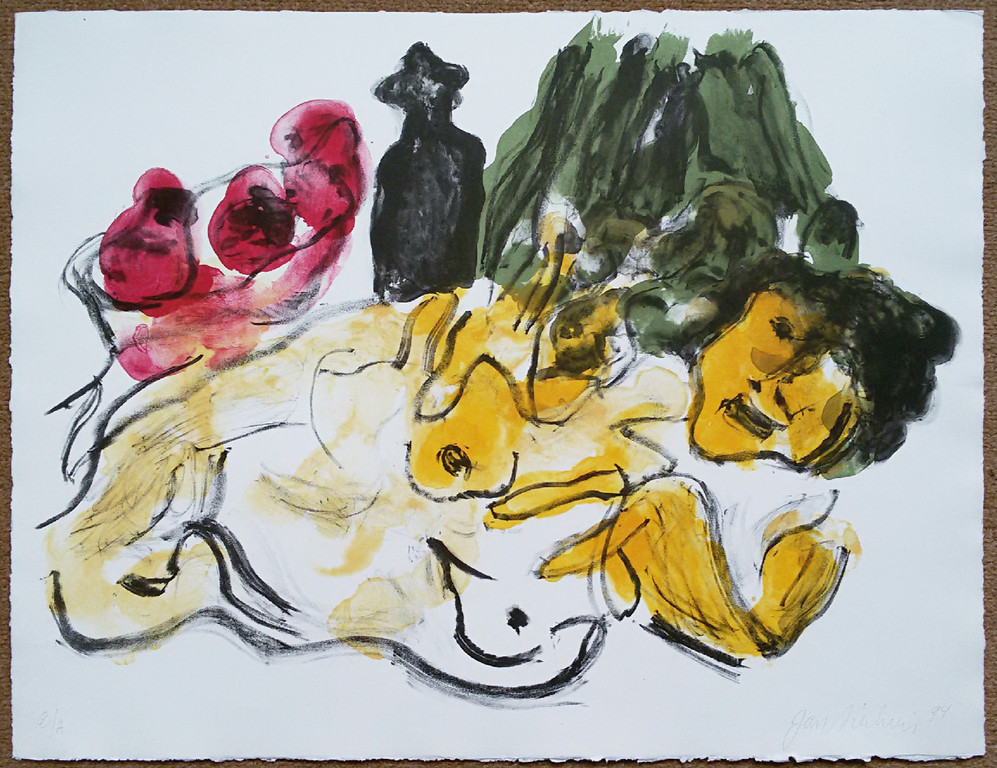 Jan Sierhuis - Liggend naakt, litho kopen? Bied vanaf 50!