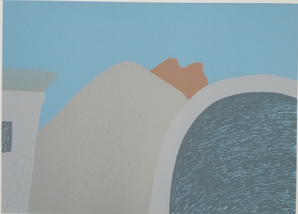 Doris Groeneveld - Doris Groeneveld - Zuidelijk landschap II - zeefdruk kopen? Bied vanaf 20!