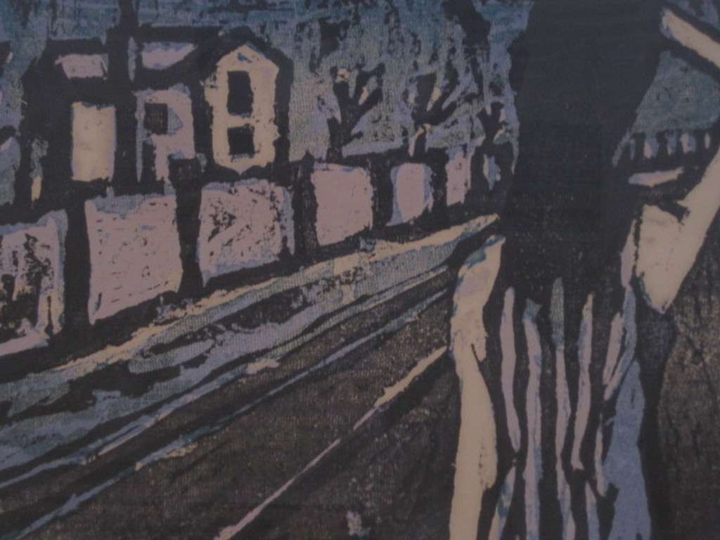 Verstilde figuratie Houtsnede 18/30 van Amsterdamse Graficus Flip van der Burgt kopen? Bied vanaf 1!