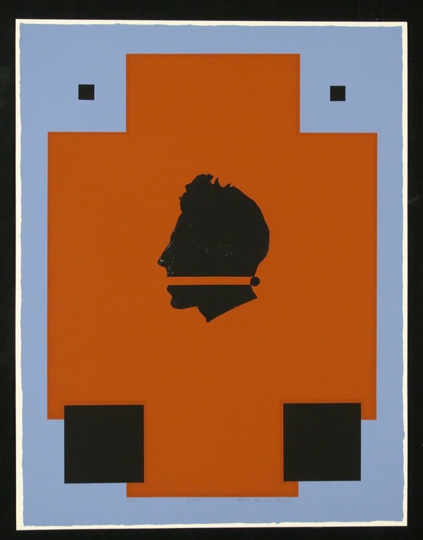 Albert van der Weide: Zeefdruk, Gezicht I kopen? Bied vanaf 1!