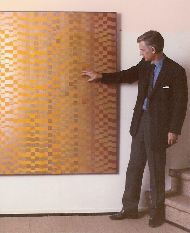 Eddy van Aarem - Geometrisch abstracte compositie, zeefdruk kopen? Bied vanaf 60!