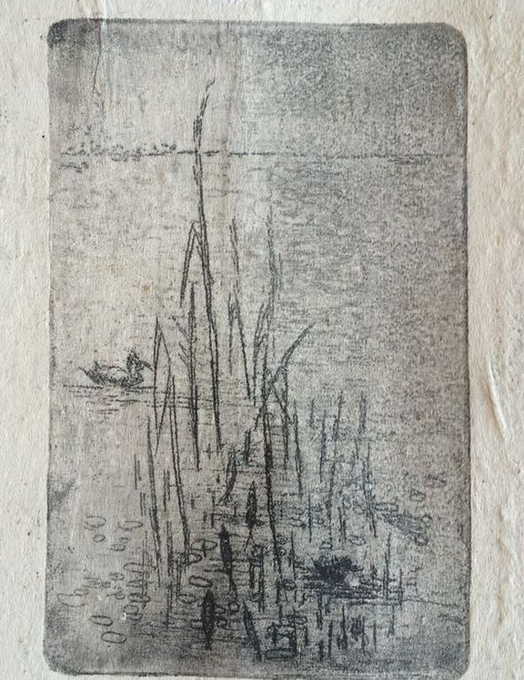 Bertus Jonkers, negen etsen op handgeschept papier. kopen? Bied vanaf 600!