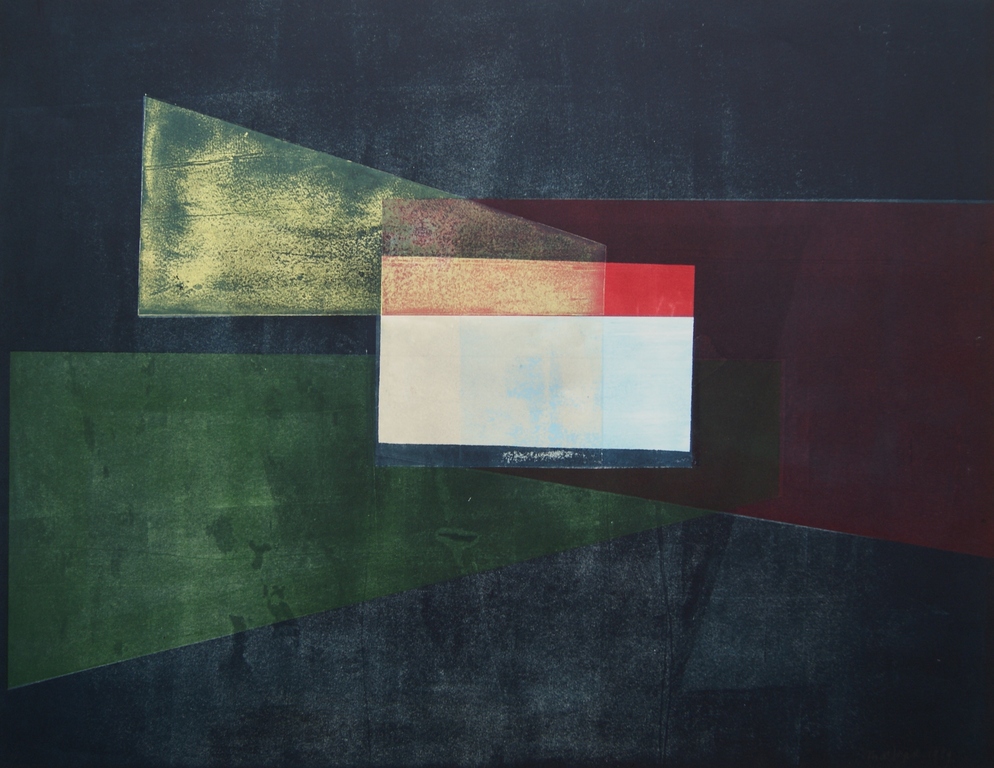 Margot de Jager - kubistische aluminiumdruk - 1989 oplage 3 ex.  kopen? Bied vanaf 50!