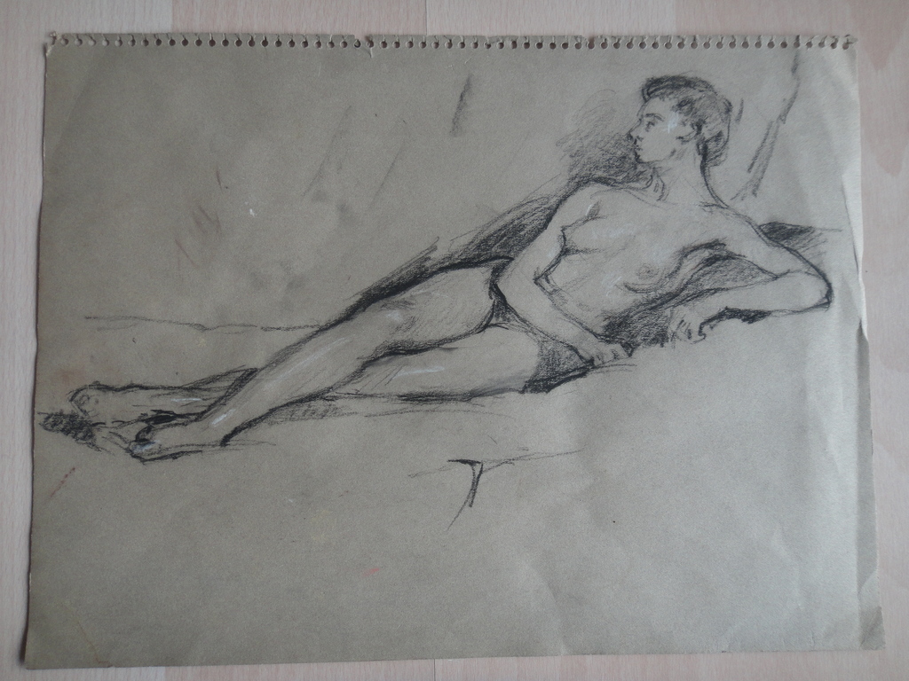 Albert BJ Mulder (1889-1987) - tweezijdige tekening - ballerina II en naakt kopen? Bied vanaf 1!