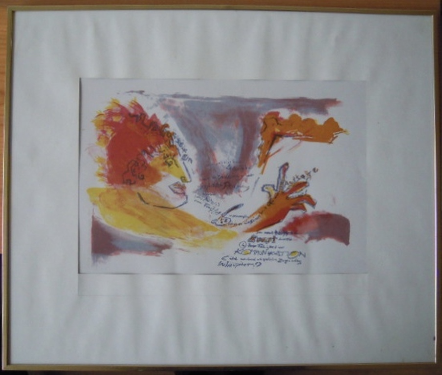 Litho CHRISTINE WEBER 1963 - hand gesigneerd nr. 13/14 - 60 X 50 cm. kopen? Bied vanaf 8!