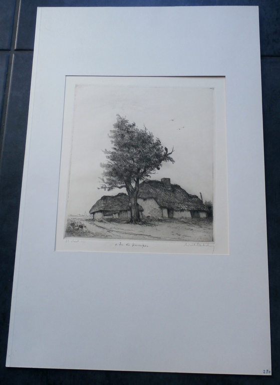 Dirk Baksteen - ets: In de kempen kopen? Bied vanaf 80!