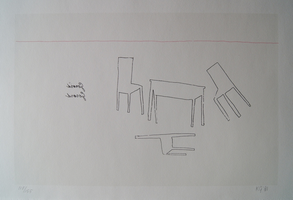 Klaas Gubbels gesigneerde litho uit 1981. verkocht voor € 65!