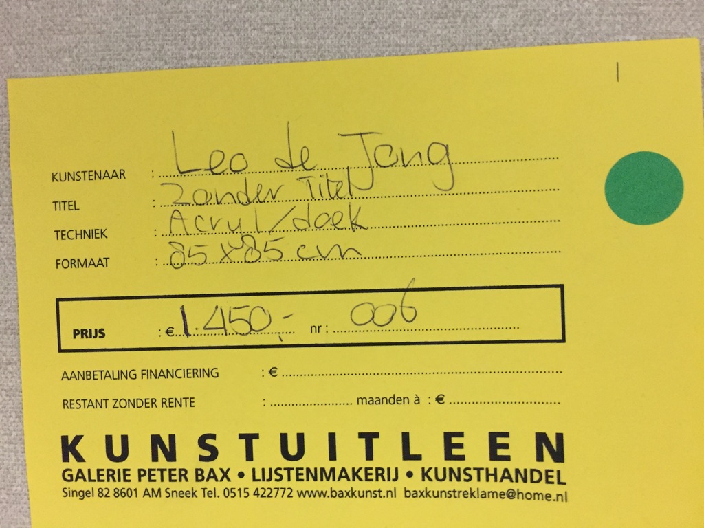 LEO DE JONG acryl op doek kopen? Bied vanaf 50!
