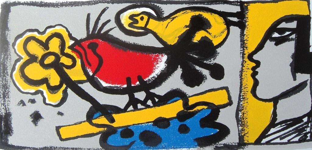 Corneille : vrouw,vogels en bloem kopen? Bied vanaf 1!