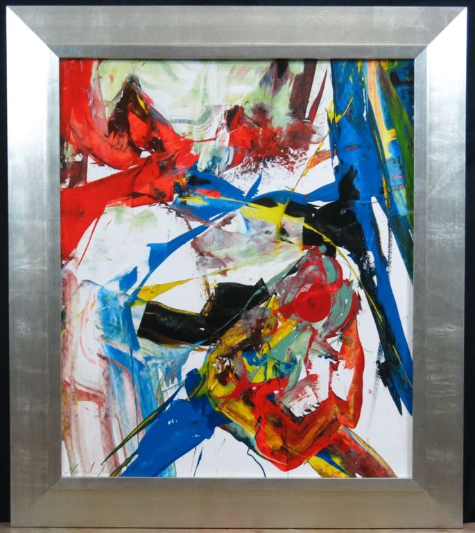 jan te Wierik; Olieverf, Zonder Titel II -Ingelijst kopen? Bied vanaf 1000!