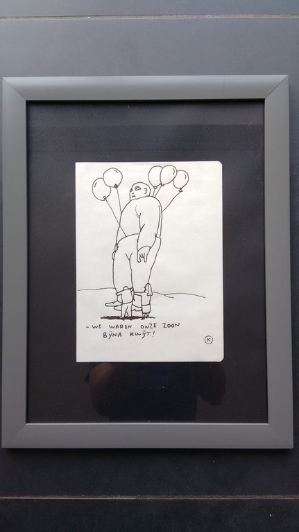 KAMAGURKA, tekening, gesigneerd en ingelijst kopen? Bied vanaf 150!