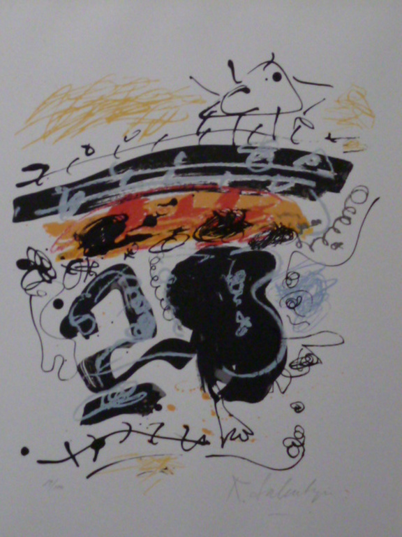 Kees Salentijn - zeefdruk - Abstract verkocht voor € 45!