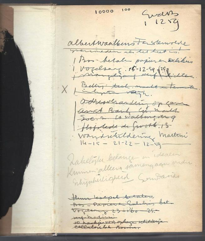 Siep van den Berg: compositie 1, schitterende inkttekening kopen? Bied vanaf 1!