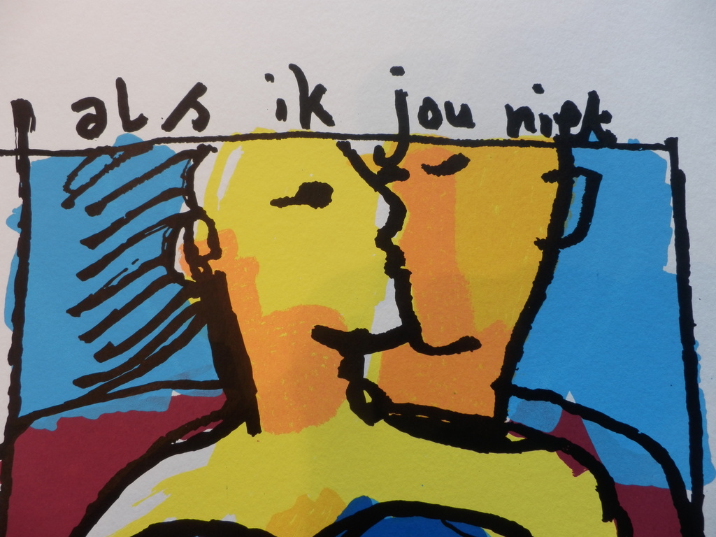 HERMAN BROOD,  HANDGESIGNEERDE Zeefdruk  ALS IK JOU NIET HAD -SINTERKLAASACTIE!! kopen? Bied vanaf 1!