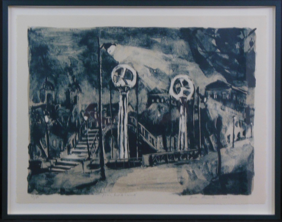 Jeroen Hermkens: Litho, Paris, Rue de Crimee - Ingelijst verkocht voor € 43!