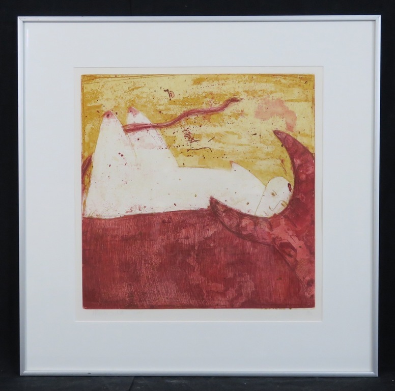 Marjoke Schulten: Kleurets, Liefdeslandschap - Ingelijst kopen? Bied vanaf 1!