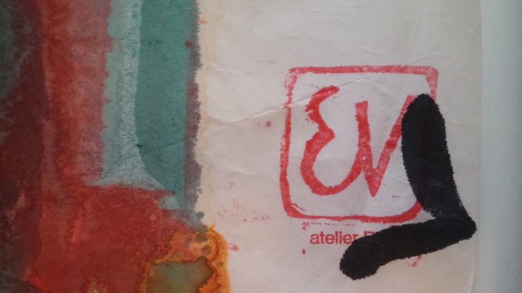 Ernst Vijlbrief (1934-2010) - Aquarel en inkt op papier 30x170 cm (groot!) kopen? Bied vanaf 1!