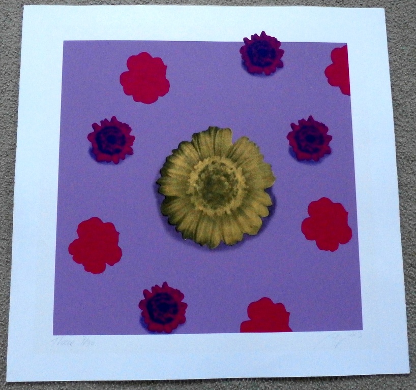 Arjan van Arendonk - Zeefdruk: Floating Flowers Three - 2003 kopen? Bied vanaf 75!