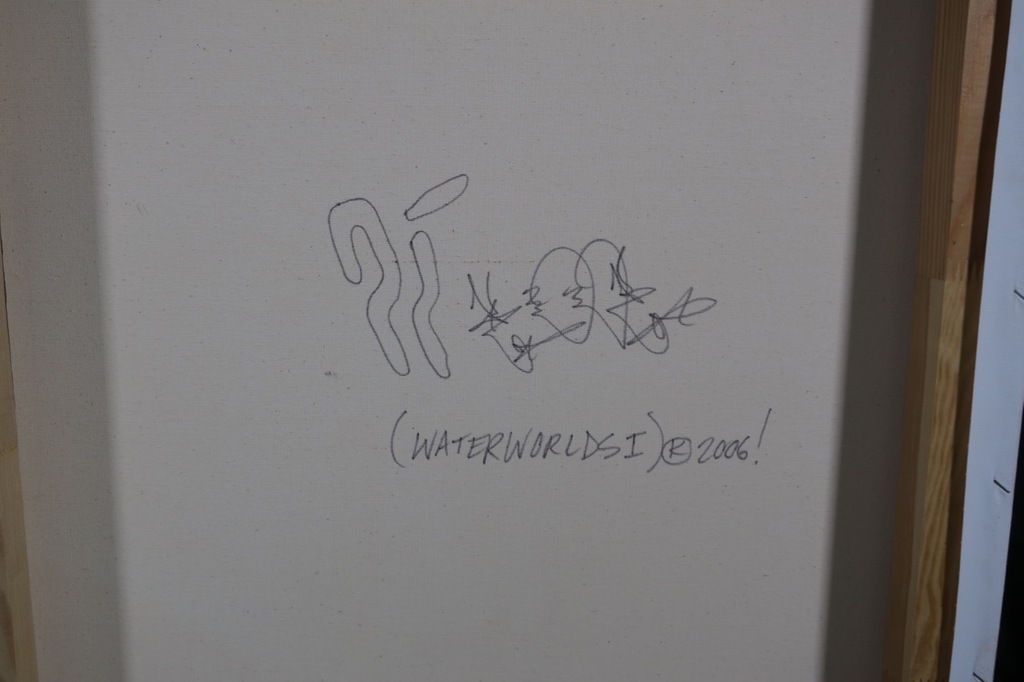 KOOR: Spray paint op doek, Waterworlds I (groot) kopen? Bied vanaf 400!