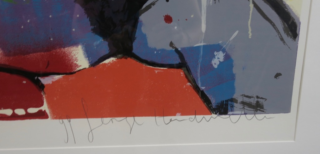 George Heidweiller: Zeefdruk, Mayday - Ingelijst kopen? Bied vanaf 60!