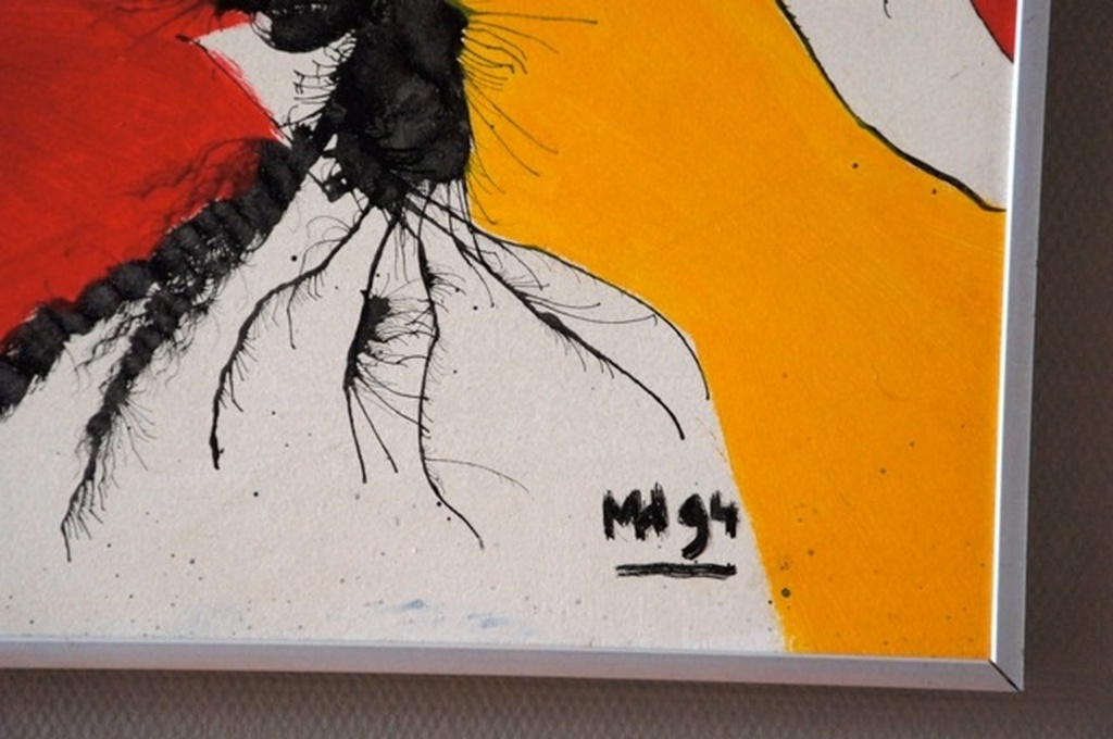 Marita Horbach: acryl verf: z.t.: groot werk  kopen? Bied vanaf 95!