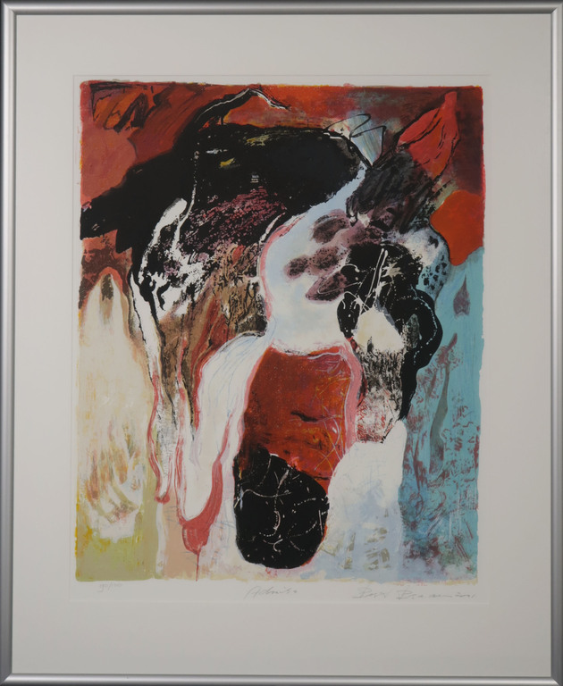 Bert Braam: Zeefdruk, Admira - Ingelijst verkocht voor € 40!