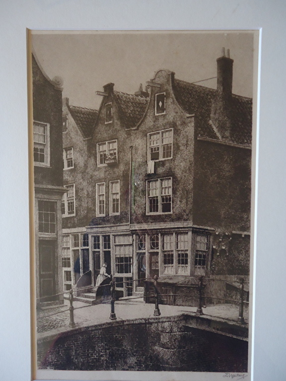 Dirk Harting - ets - Korte Dijkstraat. kopen? Bied vanaf 1!
