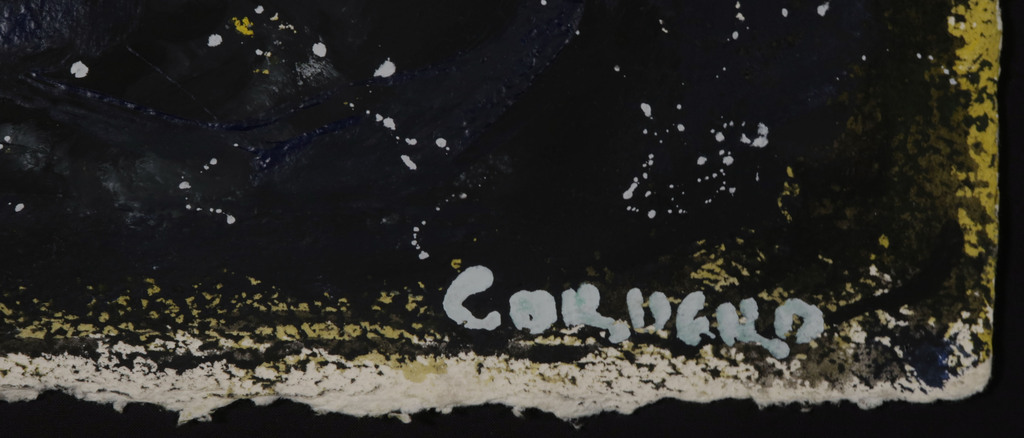Horacio Cordero: Gouache en Assemblage op geschept papier, Stilleven kopen? Bied vanaf 80!