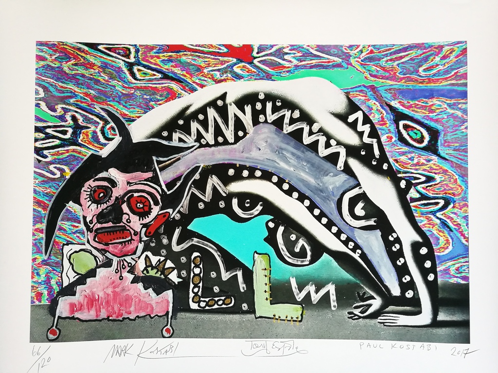 Mark Kostabi,Paul Kostabi en Toni Esposito-Bystander- giclee kleur kopen? Bied vanaf 1!
