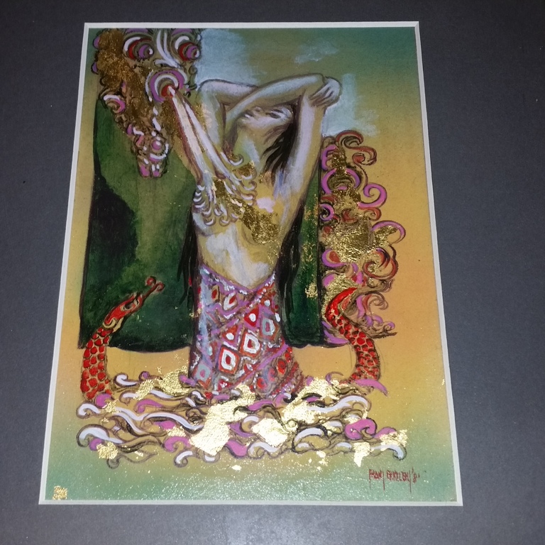 Erkelens frans olieverf op paneel badende vrouw uit 1981gesigneerd kopen? Bied vanaf 15!