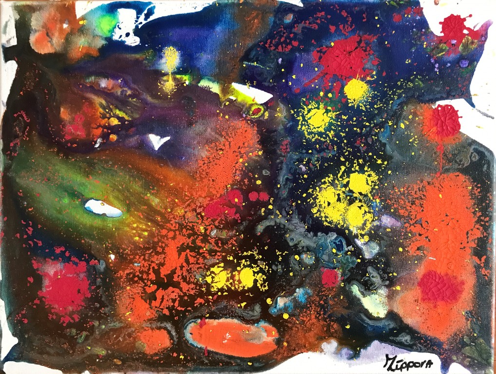 Zippora Meijer Cosmos  acryl op canvas 30x40 cm kopen? Bied vanaf 1!