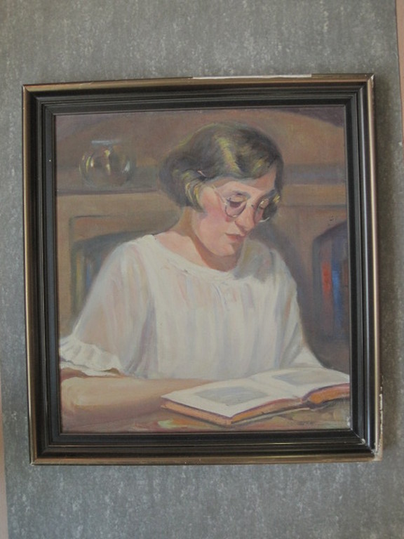 Toon Pluijmers 1910-1967 olieverf "lezende vrouw" omstreeks 1940 kopen? Bied vanaf 1!