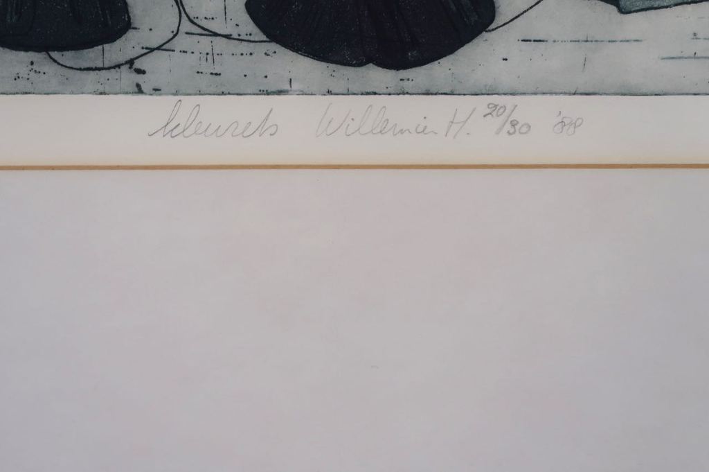 Willemien Holterman: Ets, Zonder titel - Ingelijst kopen? Bied vanaf 20!