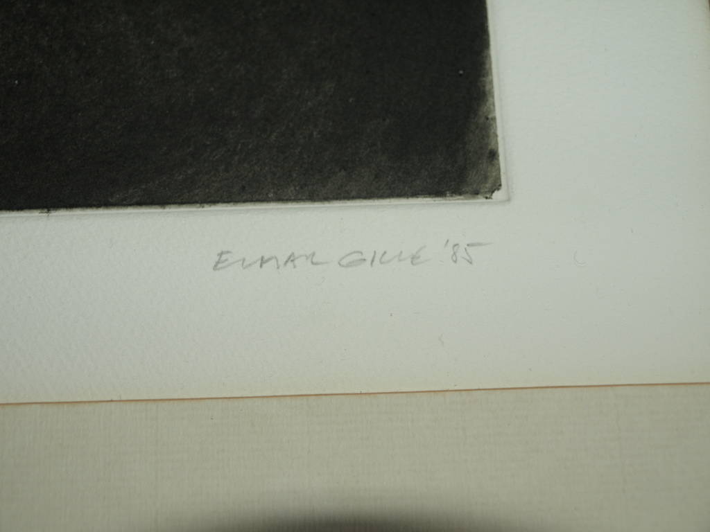 ELMAR GILLE  (1947) - Ets – Landschap – Gesigneerd & ingelijst - 1985 kopen? Bied vanaf 50!