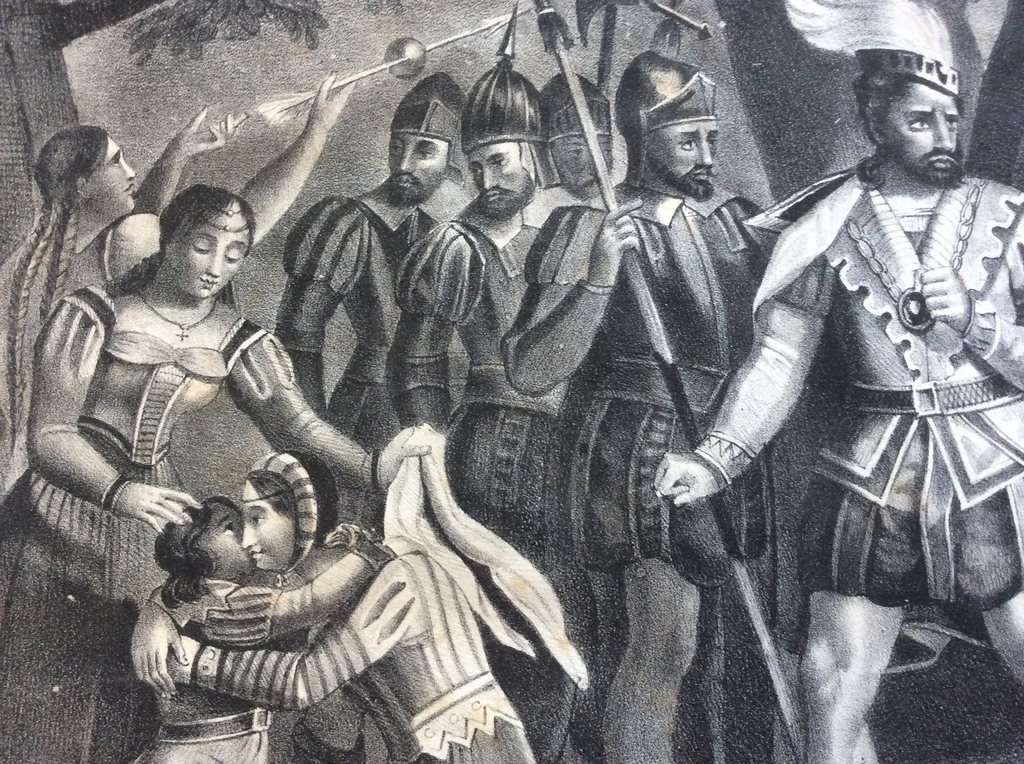 Simonau - scene met Wilhelm Tell - zeer oude lithografie kopen? Bied vanaf 1!