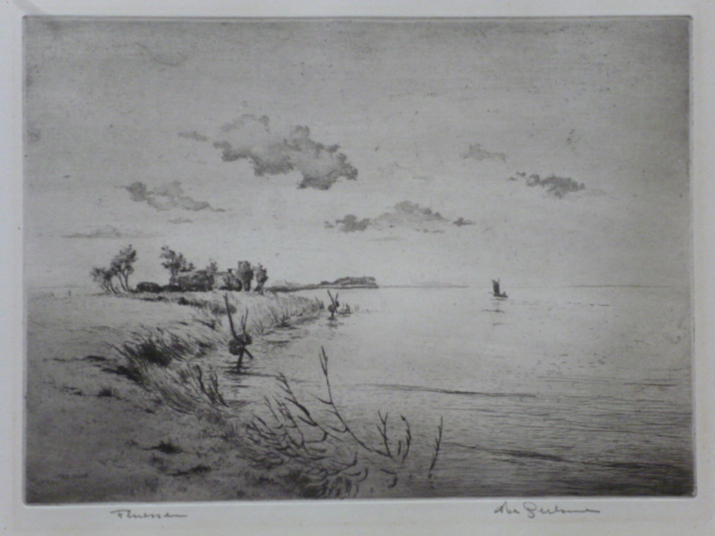 Abe Gerlsma - ets - Fluessen kopen? Bied vanaf 65!