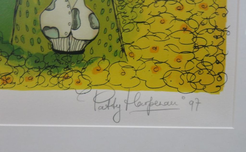 Patty Harpenau: Zeefdruk, Zondag -Ingelijst kopen? Bied vanaf 40!