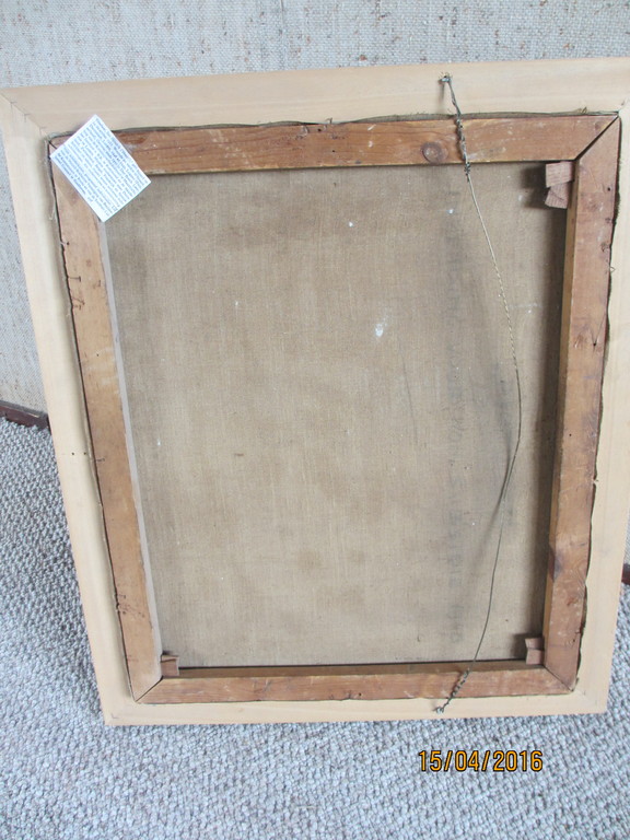 Henri Titselaar, olieverf op doek, jaar 1950 afm. 71x59  'boerderij in Oirschot' kopen? Bied vanaf 195!