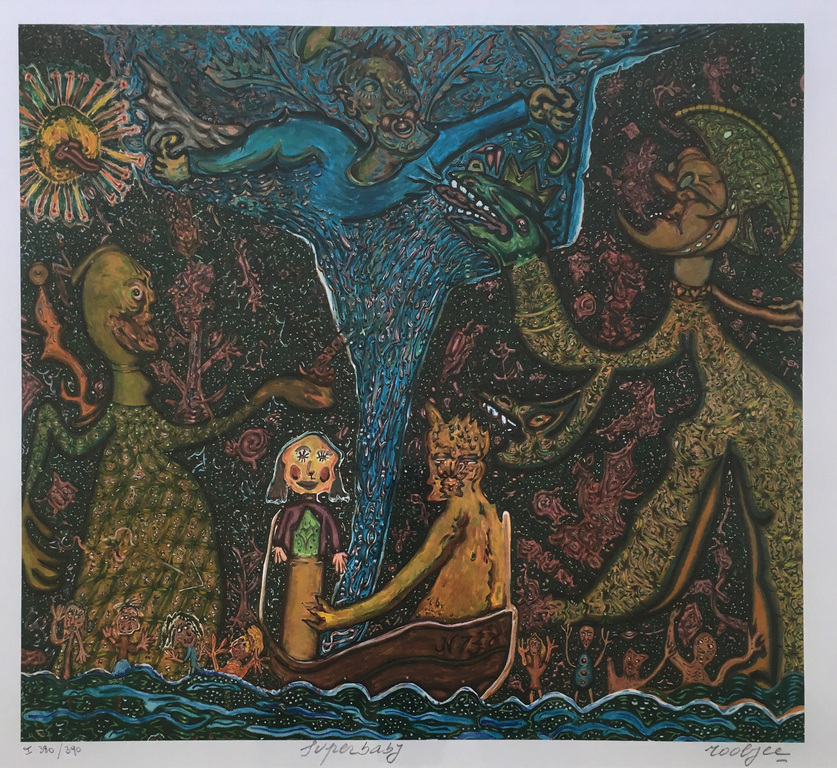 Pjeroo Roobjee, kleurenlitho, Superbaby kopen? Bied vanaf 30!