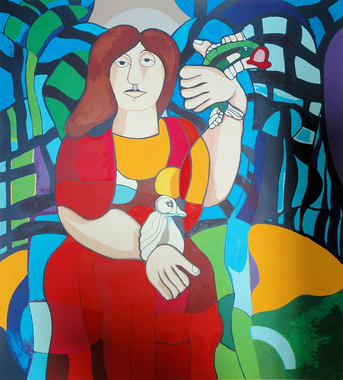 Patty Harpenau - Madonna - Gesigneerde zeefdruk - E/A - 2000 verkocht voor € 65!