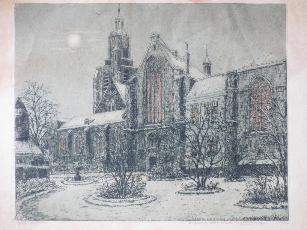 Eugene Rensburg, Bergen op Zoom, Grote Kerk, Kleurets kopen? Bied vanaf 20!