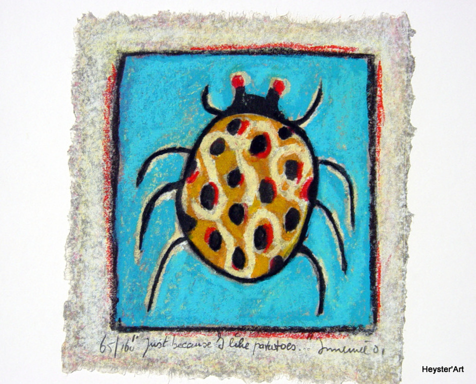 Hans Innemee - zeefdruk - Just because I like potatoes... Oplage 160 verkocht voor € 69!