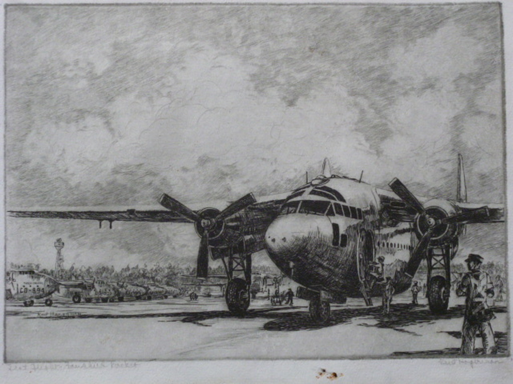 Kent Hagerman - ets - "Test Flight Fairchild Packet" kopen? Bied vanaf 25!
