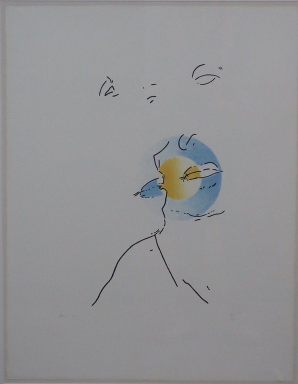 Jaap Hillenius: Litho, Zonder titel (3KL) -Ingelijst kopen? Bied vanaf 35!