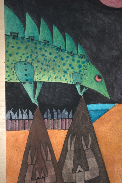 grote gesigneerde aquarel van Jan Houwe Kuiper kopen? Bied vanaf 75!